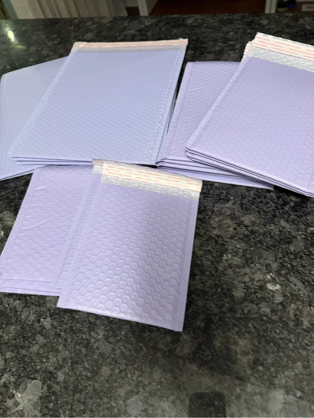Bundle of 20 Bubble Mailers Lavender Purple Protective Packaging Various Sizes